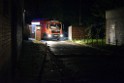 Feuer Matratze wo ein Obachloser drauf geschlafen hat Koeln Muelheim Steegerstr P04